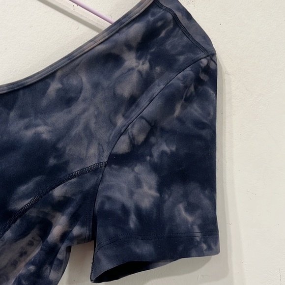 Lululemon Align T-Shirt Diamond Dye Lunar Rock True Navy Size 8 - Picture 8 of 15